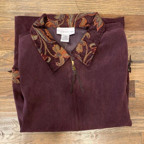 Susan Graver  Jacket detailed outline NWT - Picture 6 of 11